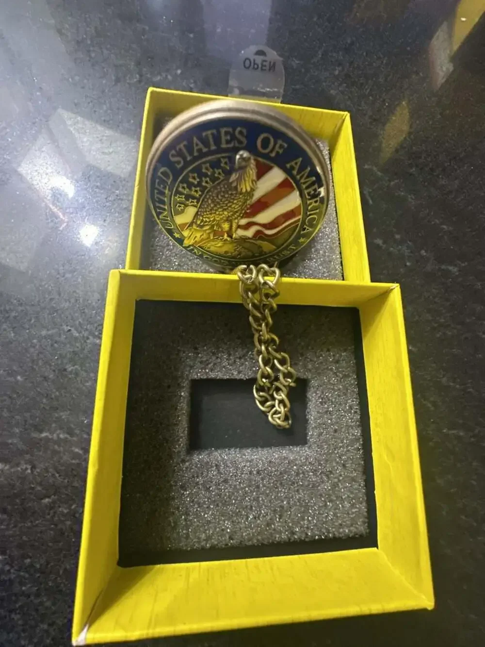 Invicta Vintage Series USA Eagle Pocket Watch